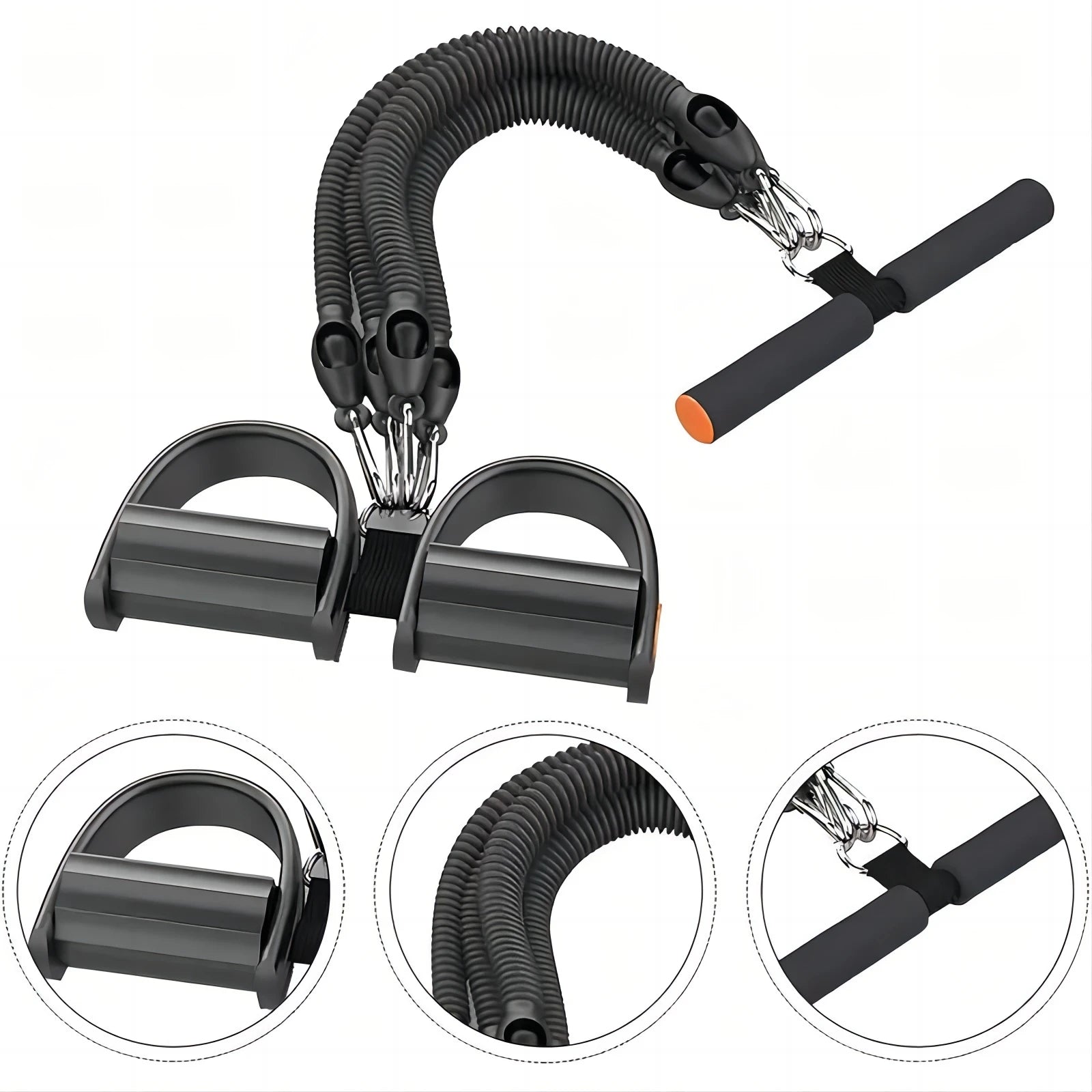 Elastique musculation couleur noir